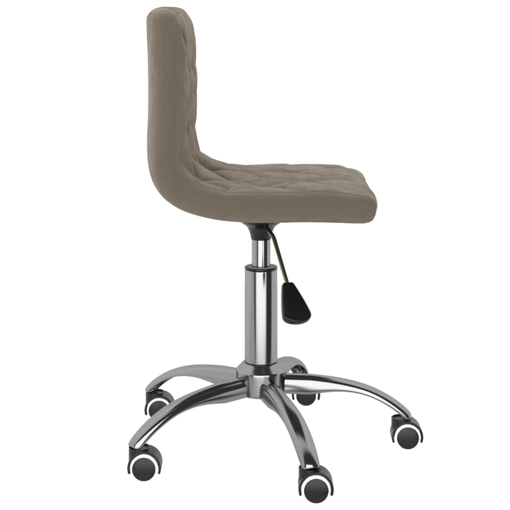 világosszürke bársony forgó étkezőszék