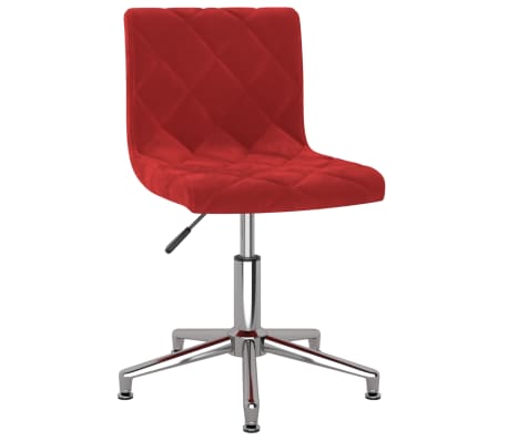 vidaXL Chaises à manger pivotantes lot de 2 rouge bordeaux velours