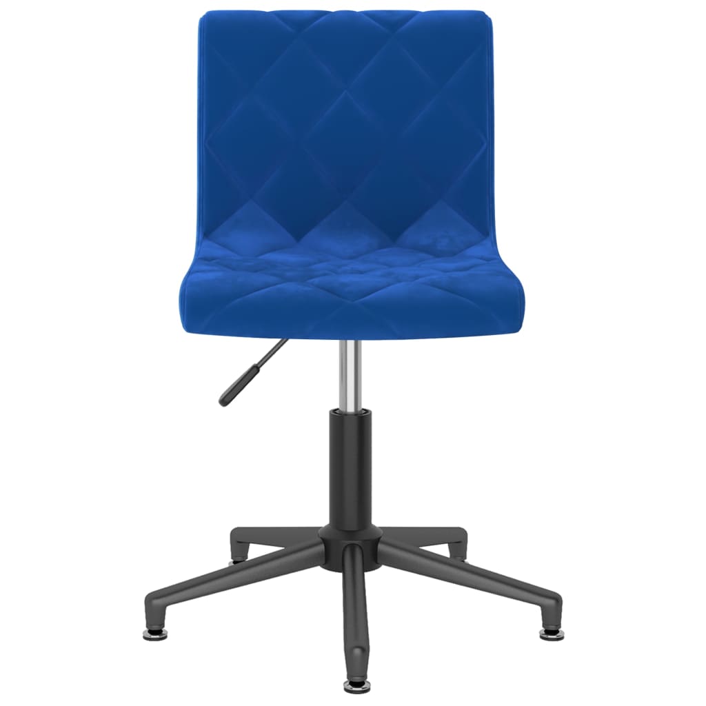 

vidaXL Kantoorstoel draaibaar fluweel blauw