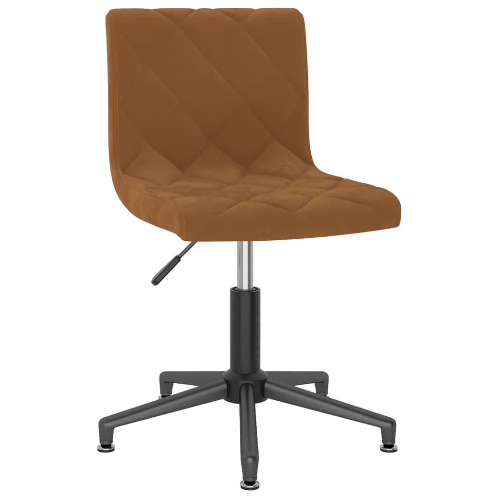 

vidaXL Eetkamerstoelen draaibaar 2 st fluweel bruin