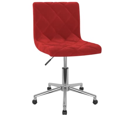 vidaXL Chaises pivotantes salle à manger 2 pcs Rouge bordeaux Velours