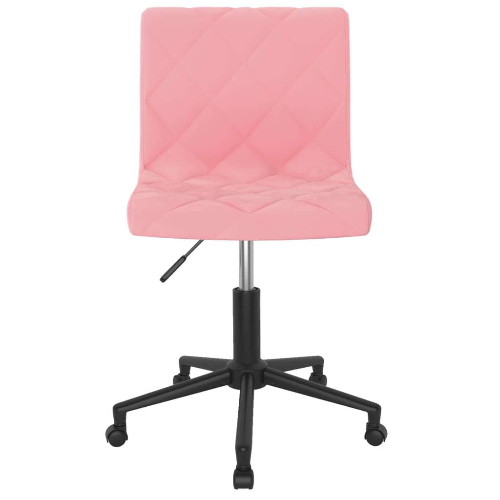 

vidaXL Kantoorstoel draaibaar fluweel roze