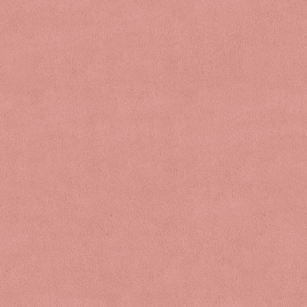 Vrtljiv jedilni stol 2 kosa roza žamet