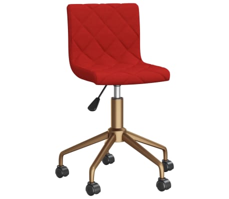 vidaXL Chaises à manger pivotantes lot de 2 rouge bordeaux velours