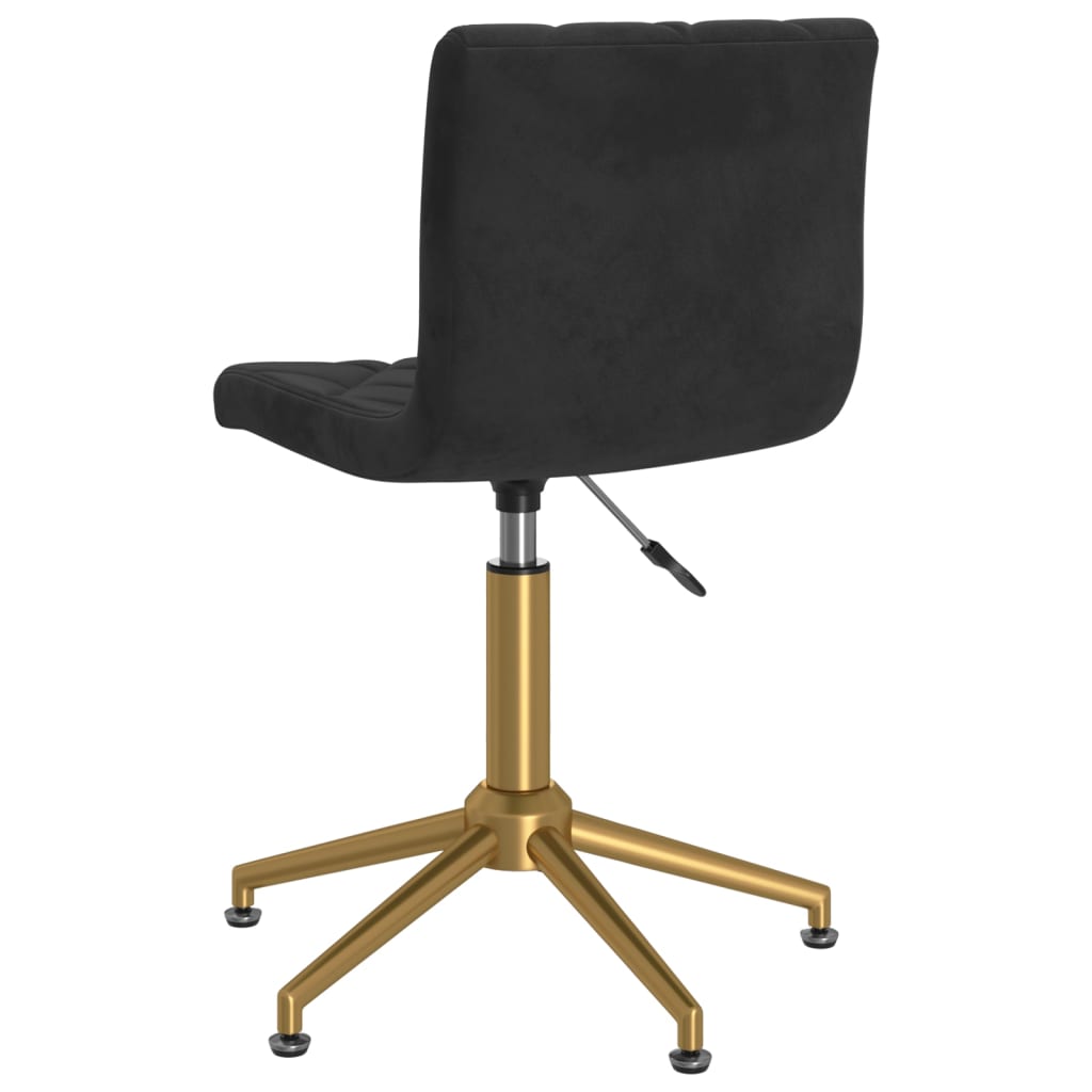 2 db fekete bársony forgó étkezőszék