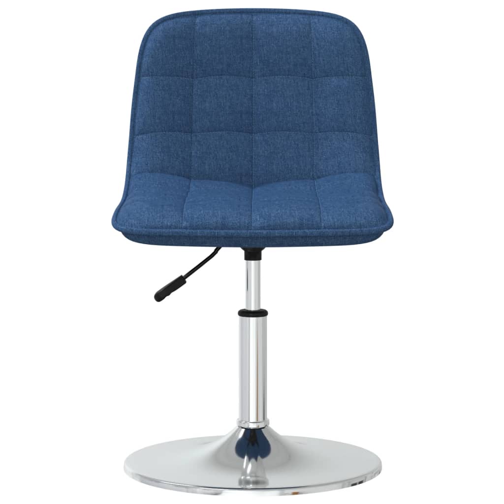 

vidaXL Eetkamerstoel draaibaar stof blauw