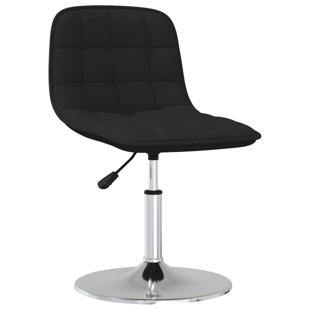 

vidaXL Eetkamerstoelen draaibaar 2 st stof zwart
