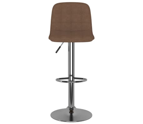 vidaXL Baro taburetė, rudos spalvos, audinys