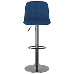Barové židle 2 ks modré textil - obrázek 4