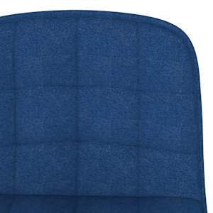Barové židle 2 ks modré textil - obrázek 8