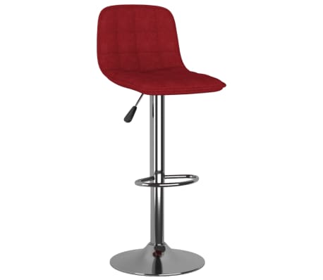 vidaXL Baro taburetės, 2vnt., raudonojo vyno spalvos, audinys