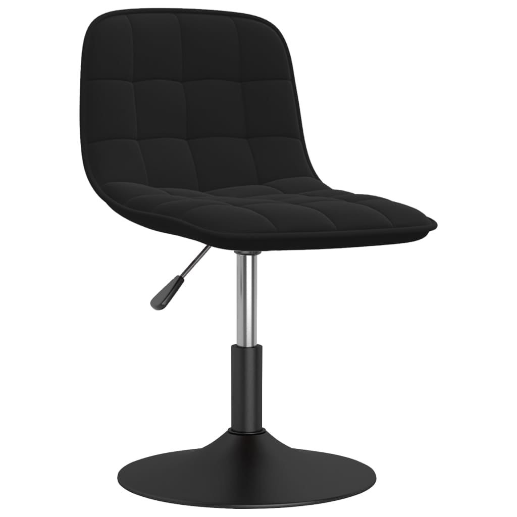 

vidaXL Eetkamerstoelen draaibaar 2 st fluweel zwart