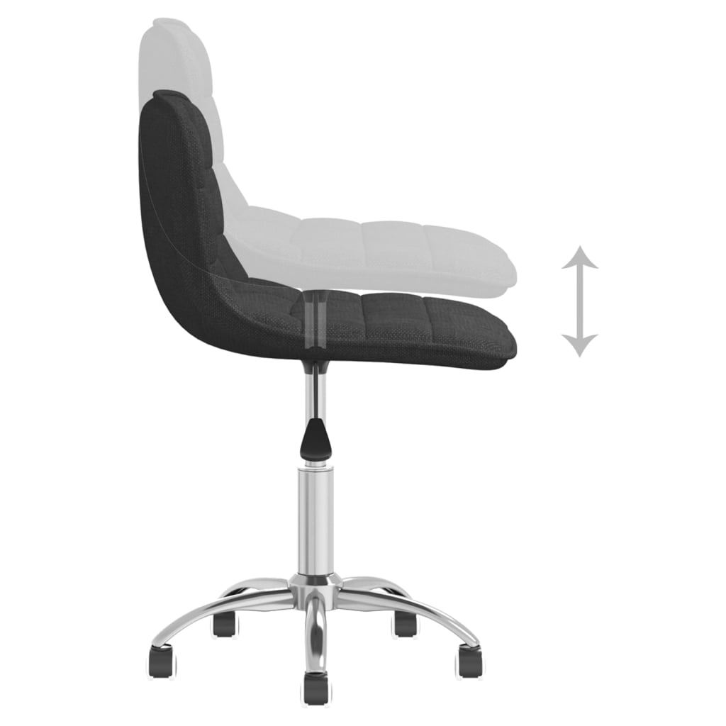 2 db sötétszürke szövet forgó étkezőszék