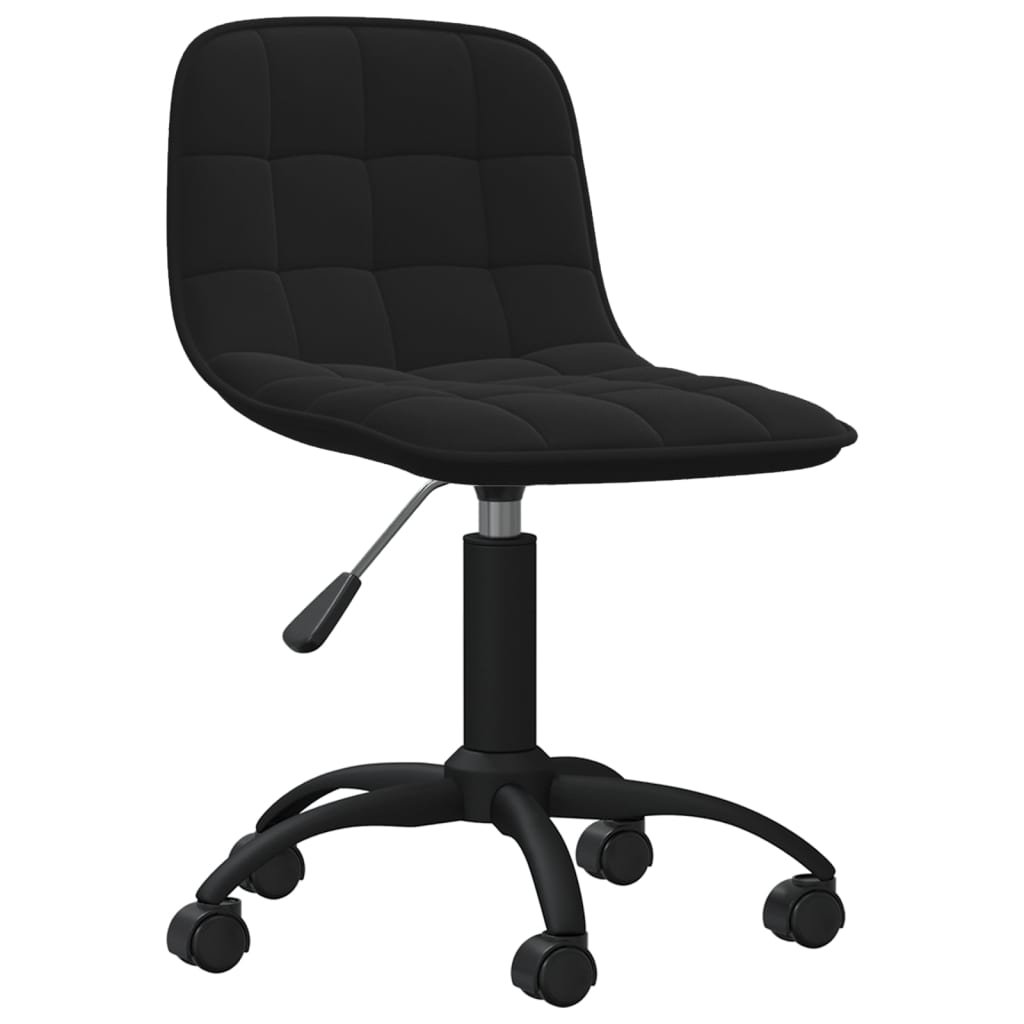 

vidaXL Eetkamerstoelen draaibaar 2 st fluweel zwart