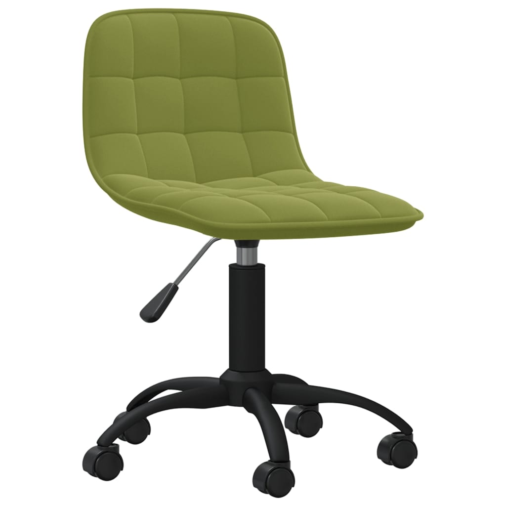 

vidaXL Eetkamerstoelen draaibaar 2 st fluweel lichtgroen