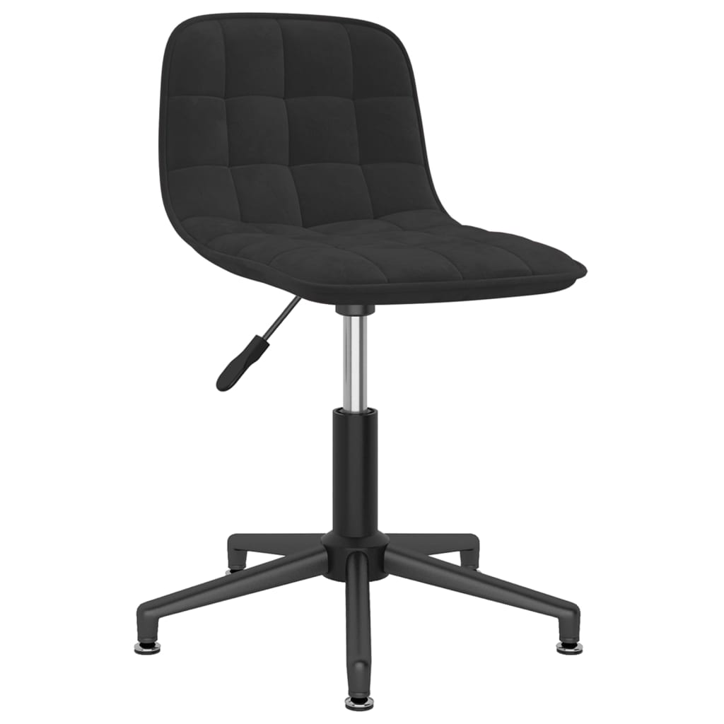 

vidaXL Eetkamerstoelen draaibaar 2 st fluweel zwart
