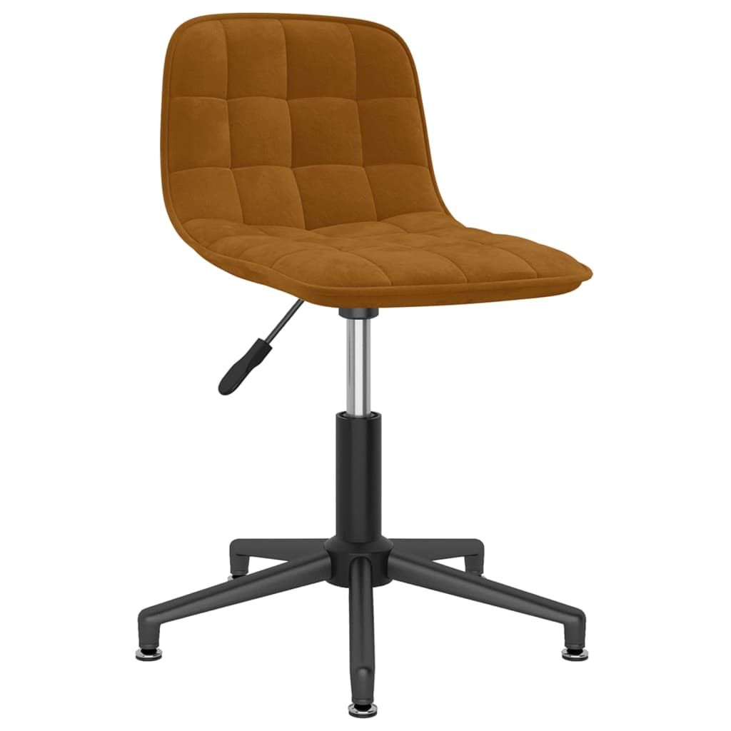 

vidaXL Eetkamerstoelen draaibaar 2 st fluweel bruin