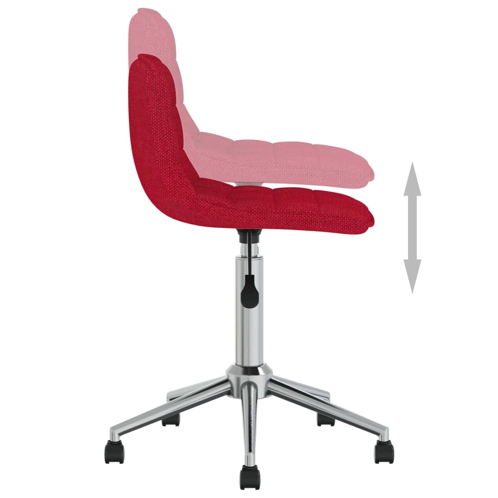 bordó szövetborítású forgó étkezőszék