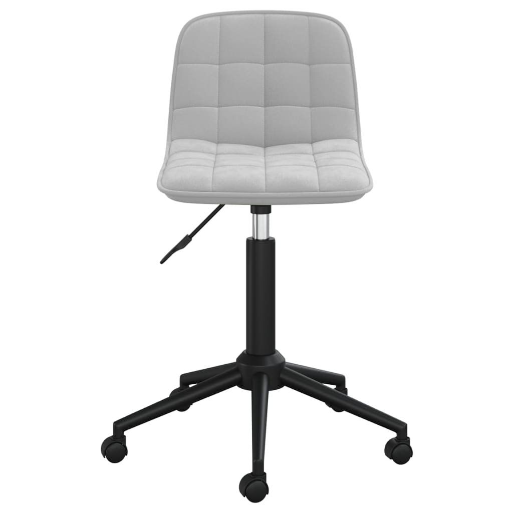 világosszürke bársony forgó étkezőszék