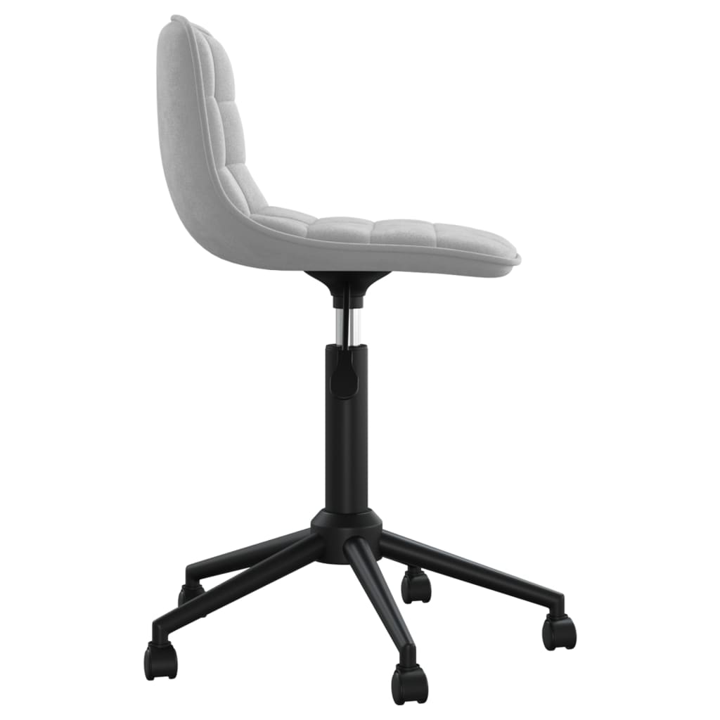 világosszürke bársony forgó étkezőszék