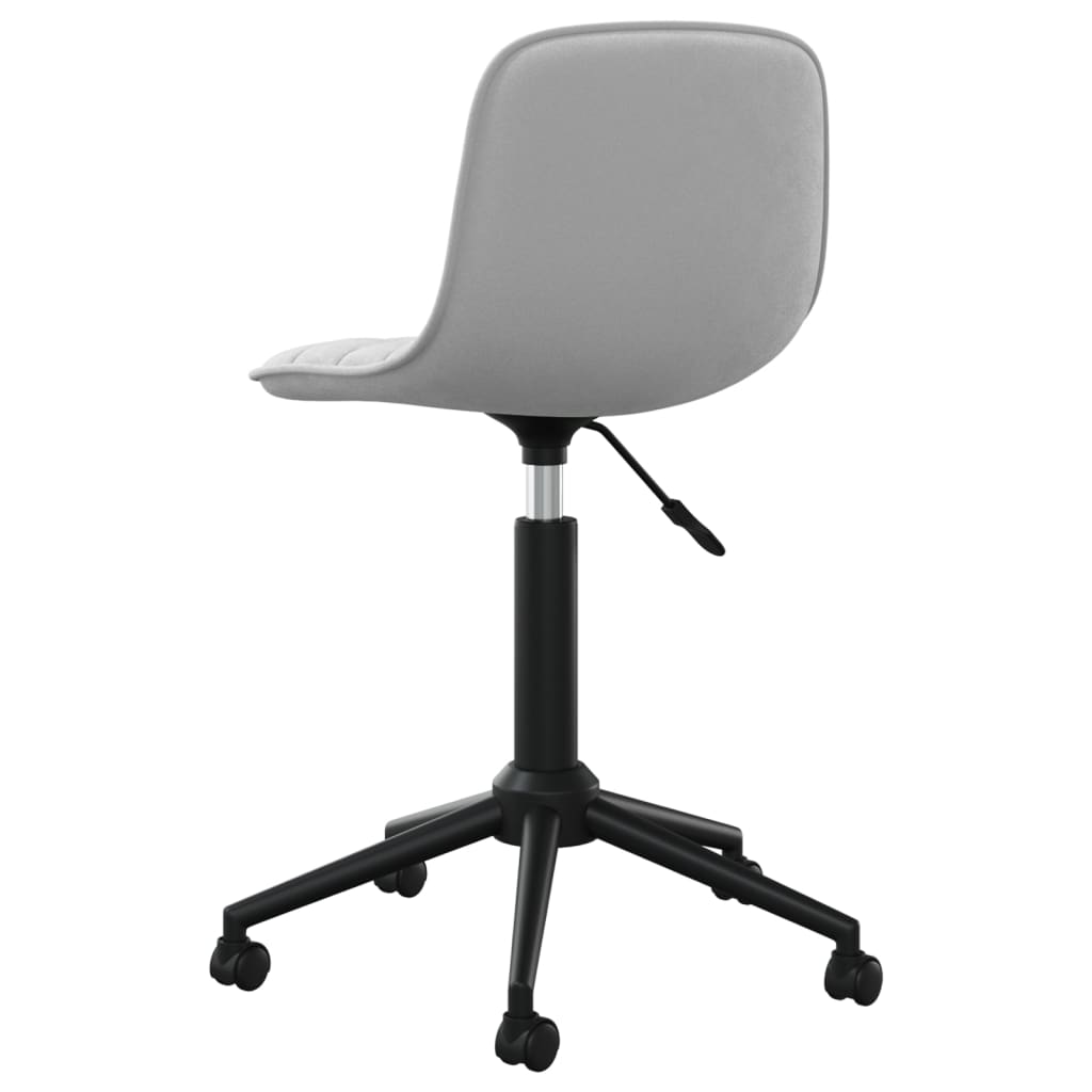 világosszürke bársony forgó étkezőszék