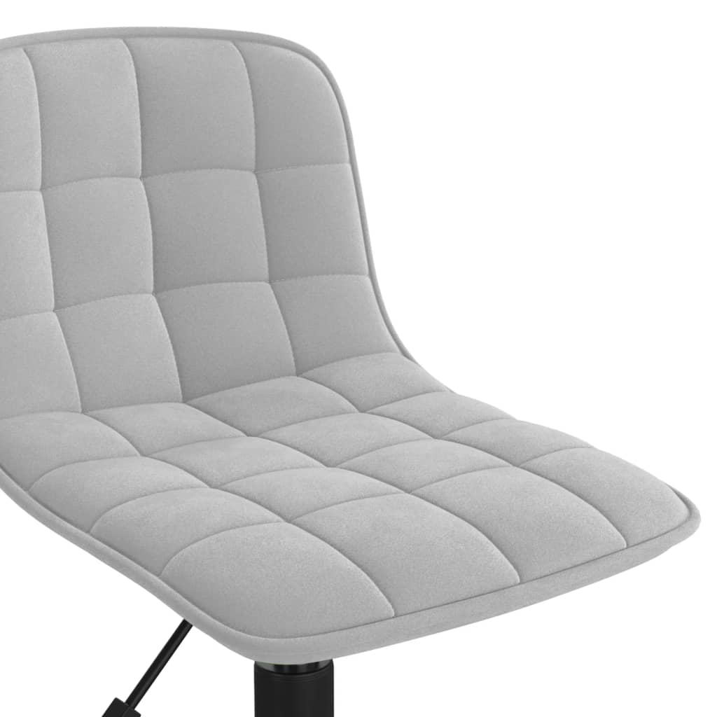 világosszürke bársony forgó étkezőszék