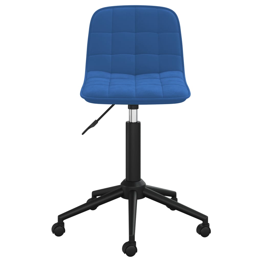 

vidaXL Eetkamerstoel draaibaar fluweel blauw