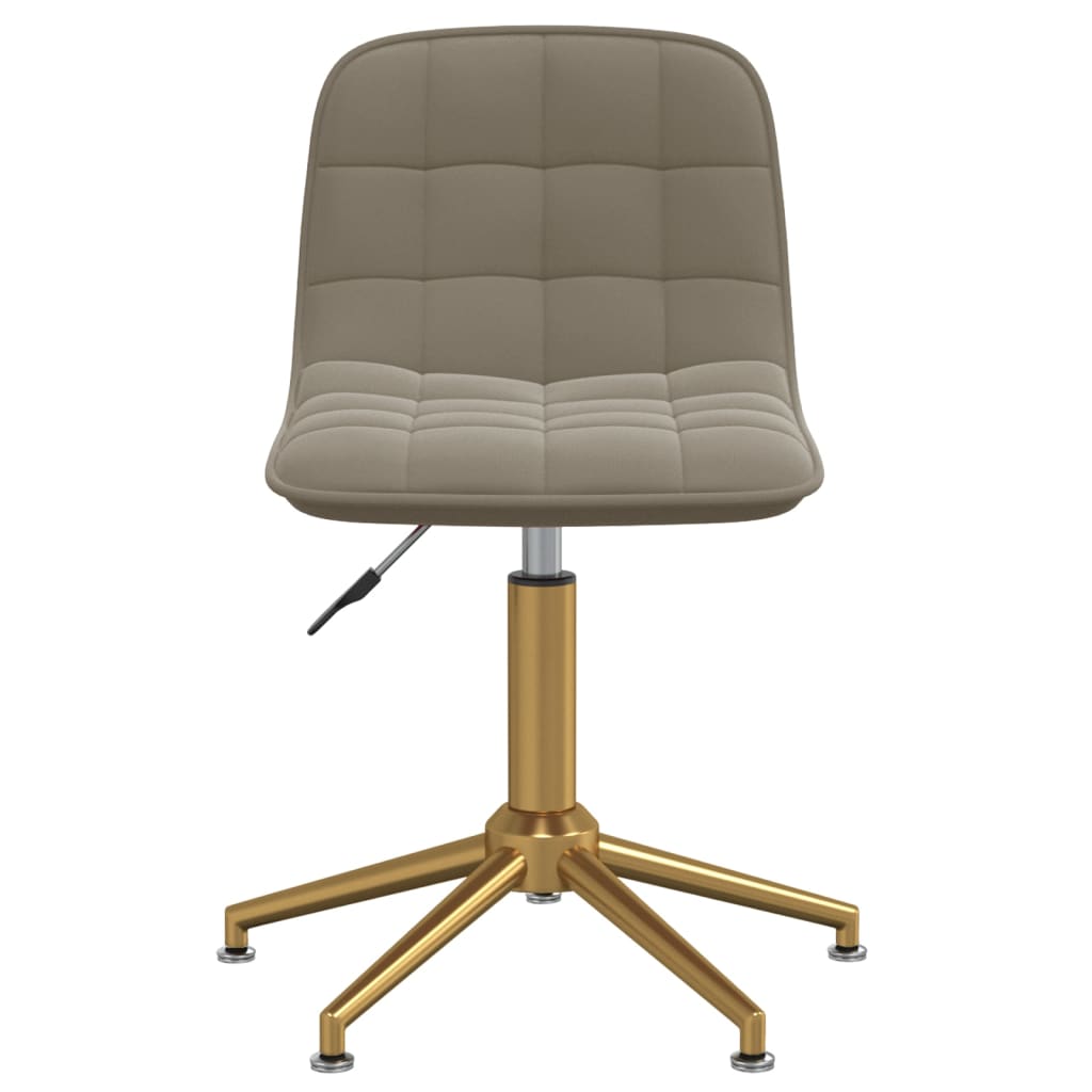 világosszürke bársony forgó étkezőszék