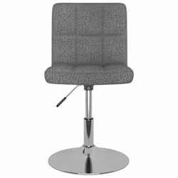 vidaXL Tabouret de bar pivotant Gris clair Tissu
