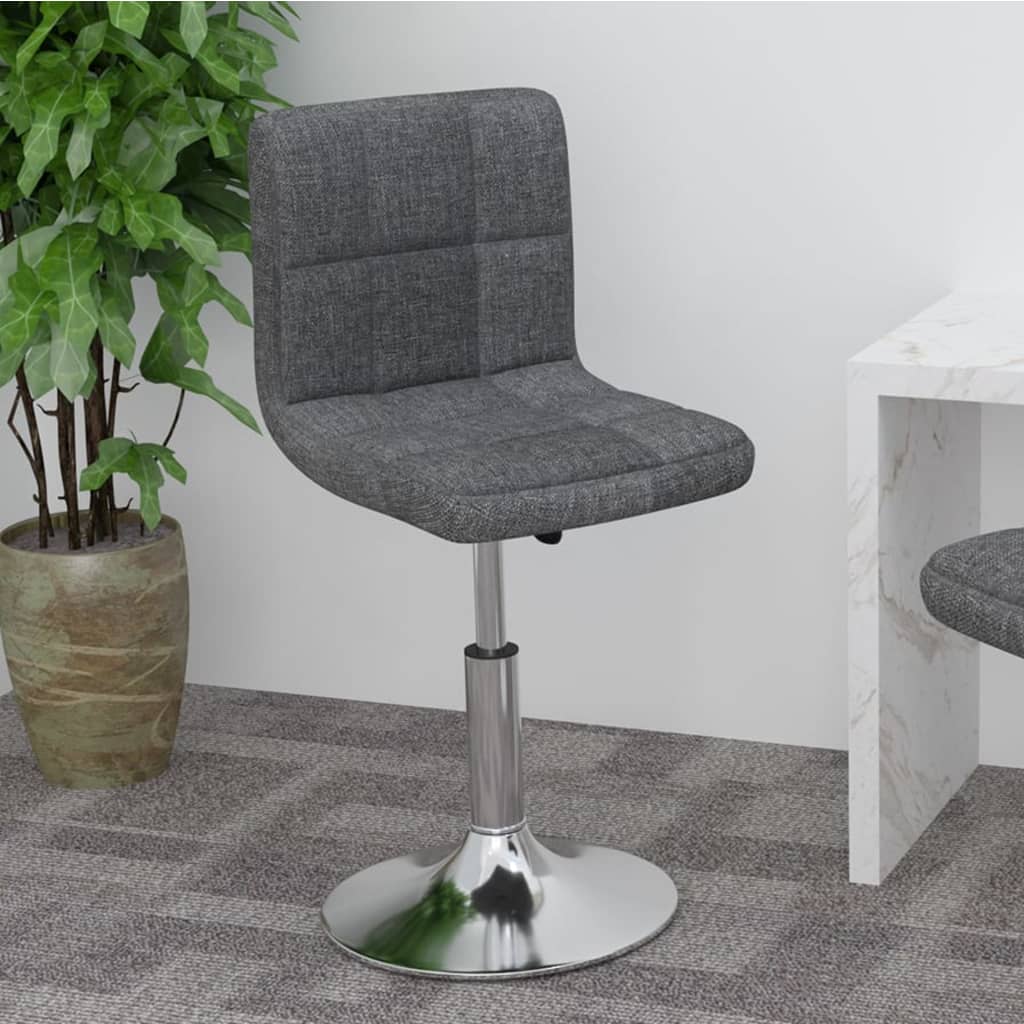 Petrashop  Barová židle tmavě šedá textil