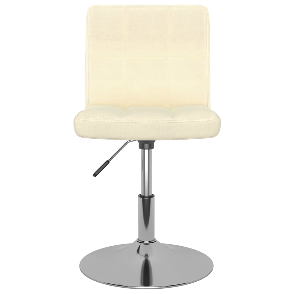 Thumbnail - vidaXL Drehbarer Barhocker Creme Stoff