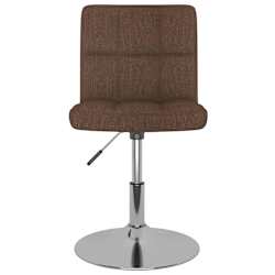 vidaXL Tabouret de bar pivotant Marron Tissu
