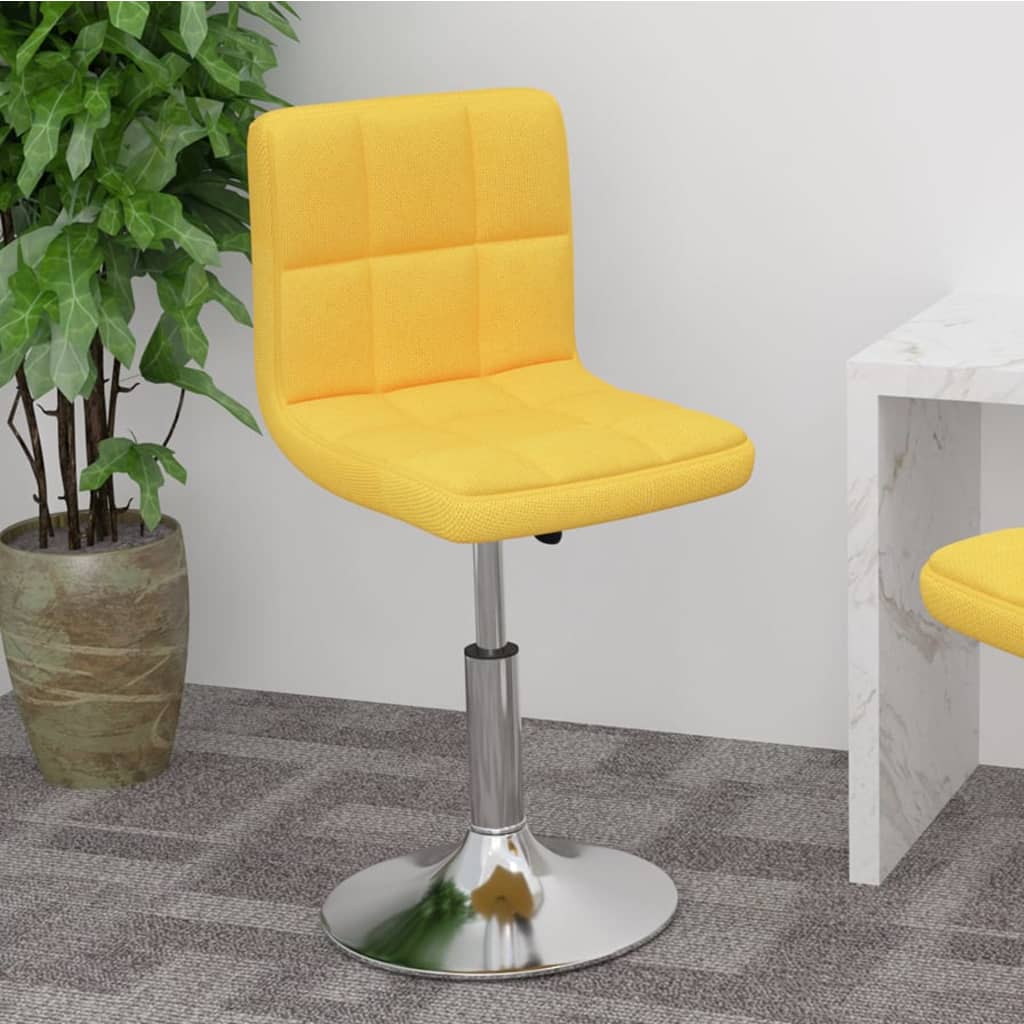 Petrashop  Otočná barová židle žlutá textil