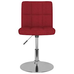 vidaXL Pasukama baro taburetė, raudonojo vyno spalvos, audinys