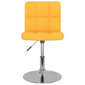Otočné jídelní židle 2 ks žluté textil - obrázek 4