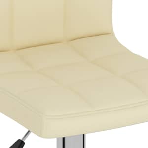 Barová židle krémová textil - obrázek 7