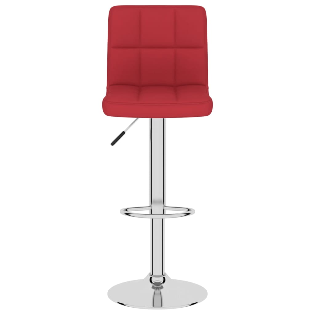 vidaXL Barski stolac od tkanine crvena boja vina