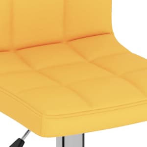 Barové židle 2 ks hořčicově žluté textil - obrázek 8