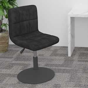 Vrtljiv barski stolček črno žamet