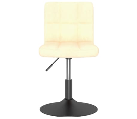 vidaXL Pasukama baro taburetė, kreminės spalvos, aksomas