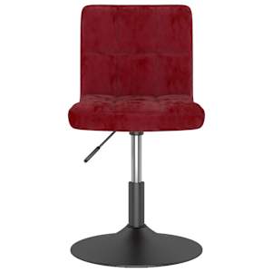 vidaXL Drehbarer Barhocker Weinrot Samt