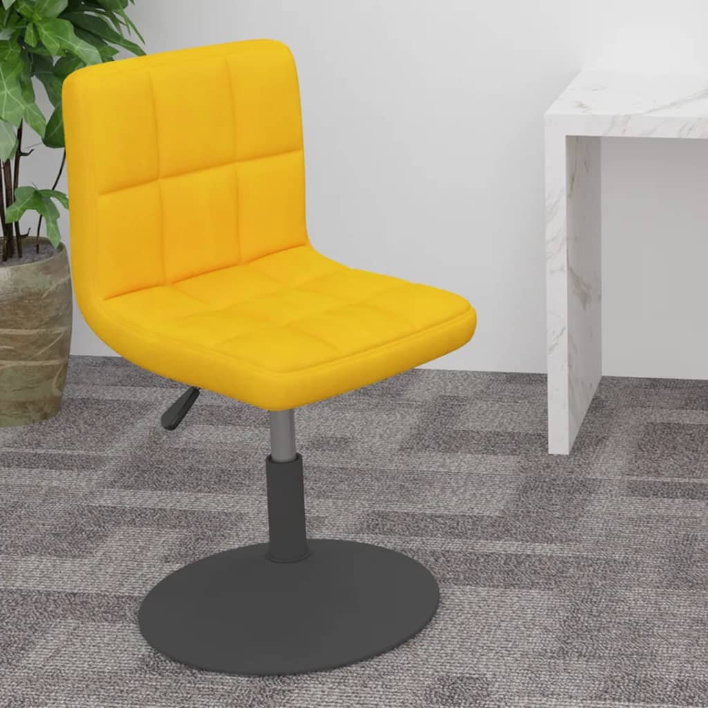 Petrashop  Otočná barová židle žlutá samet