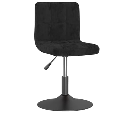 vidaXL Chaises pivotantes à manger lot de 2 noir velours