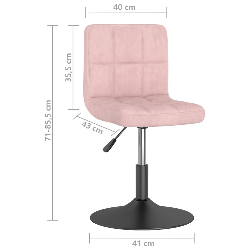1/2/4/6x Silla de Comedor Giratoria de Terciopelo Asiento Multicolor vidaXL - Imagen 97 de 115