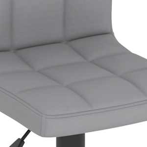 Barová židle světle šedá textil - obrázek 7