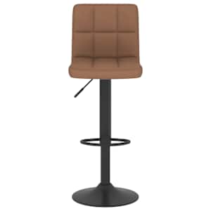 vidaXL Bar Stool Brown Fabric