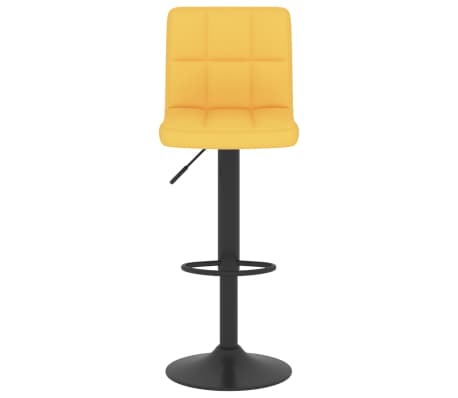 vidaXL Barstol senapsgul tyg