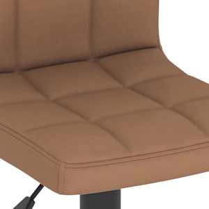 Barové židle 2 ks hnědé textil - obrázek 8