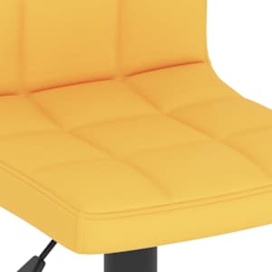 Barové židle 2 ks hořčicově žluté textil - obrázek 8