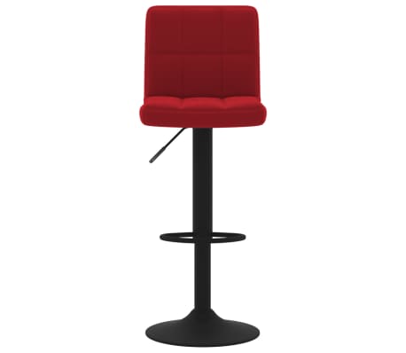 vidaXL Tabouret de bar Rouge bordeaux Velours